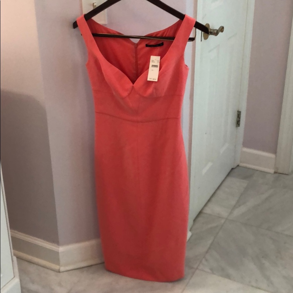 Black Halo New Ally Dress 2 coral pink orange